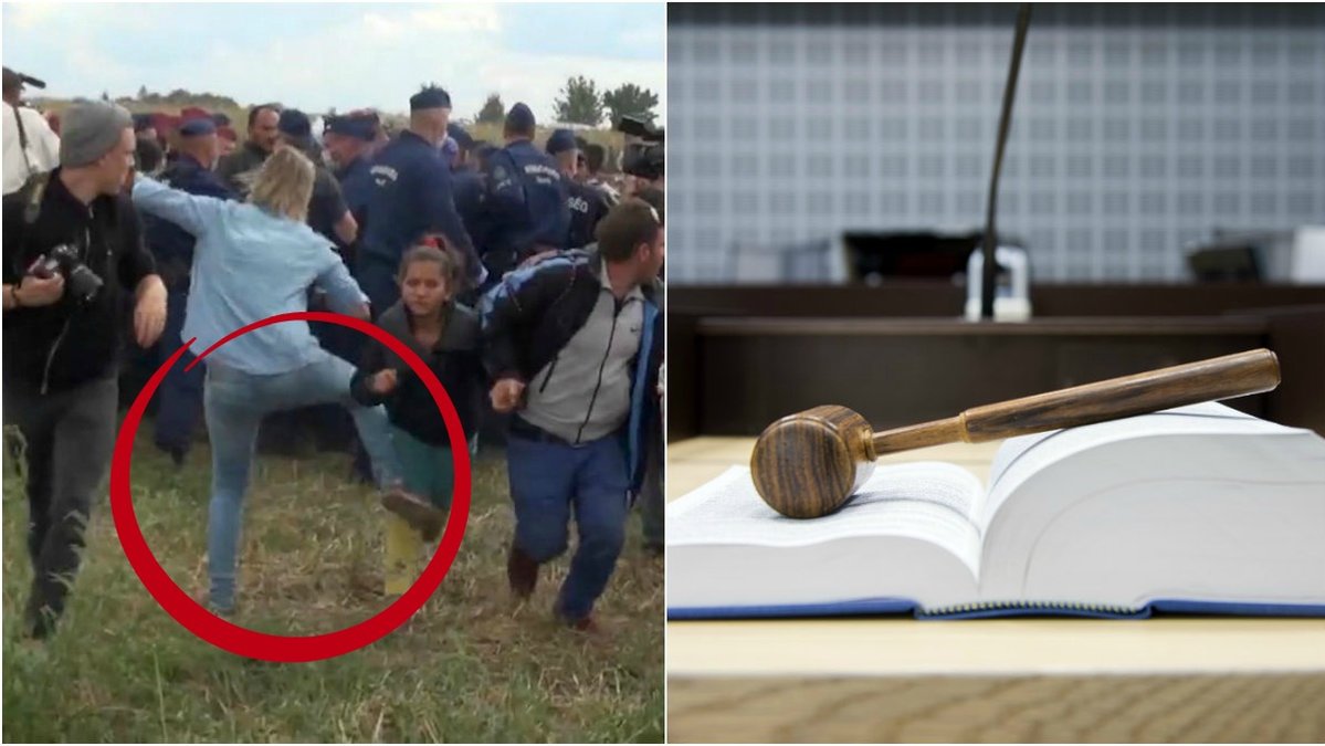 Videon där Petra Laszlo sparkade och lade fällben för flyktingar som sprang från polisen blev viral och spreds över hela världen.