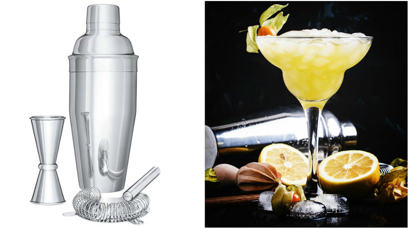 Barset med shaker, sil och mått