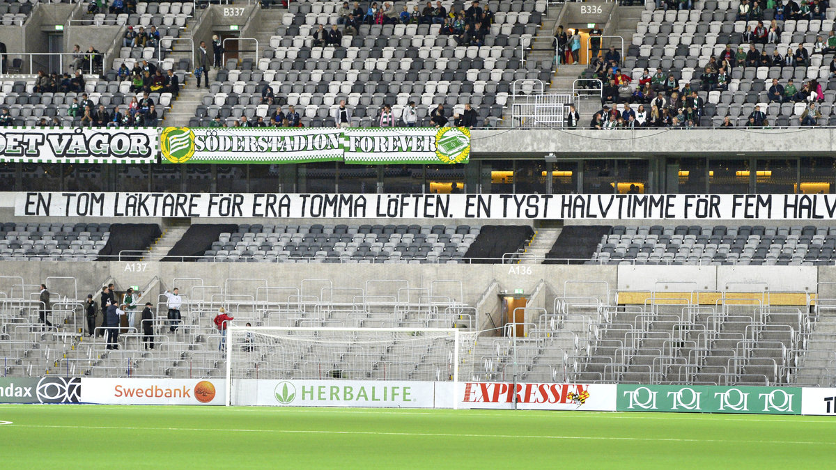 Hammarbys tre ultrasgrupper och supporterföreningen Bajen Fans står bakom protesten.
