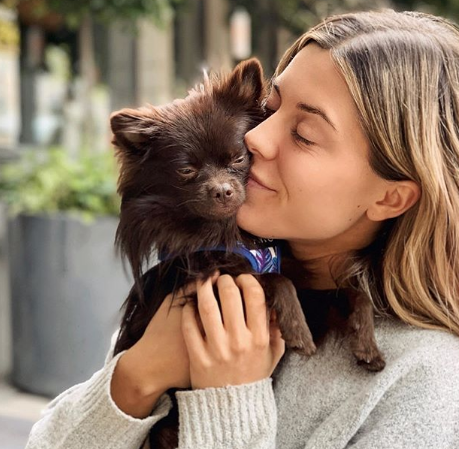 Bianca Ingrosso med hunden Sammy Bianca Ingrosso med hunden Sammy