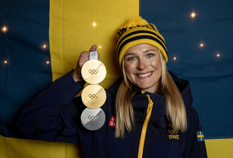 Två guld och ett silver blev resultatet för OS 2026. Foto: Christine Olsson/TT