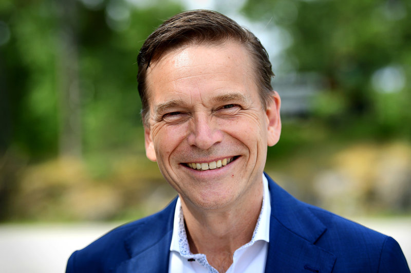 Scanias vd Christian Levin är nöjd efter andra kvartalets delrapport. Arkivbild.