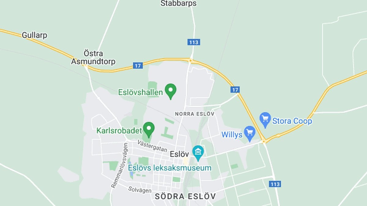 Google maps, Eslöv