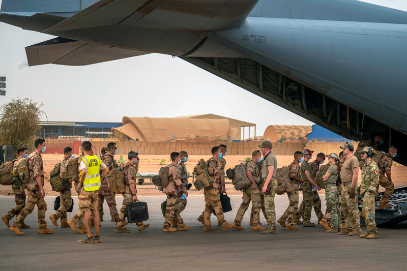 Soldater i Mali under Operation Barkhane. Arkivbild.