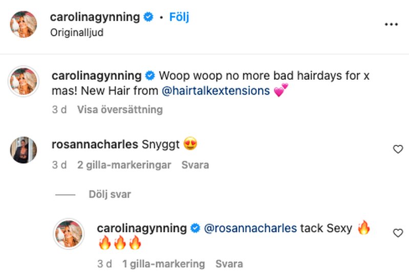 Carolina Gynning och Rosanna Charles Carolina Gynning och Rosanna Charles