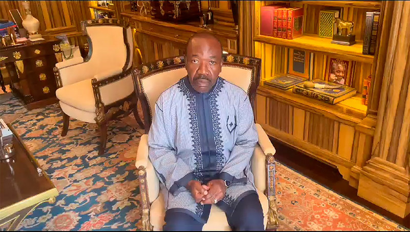 Gabons president Ali Bongo i husarrest.