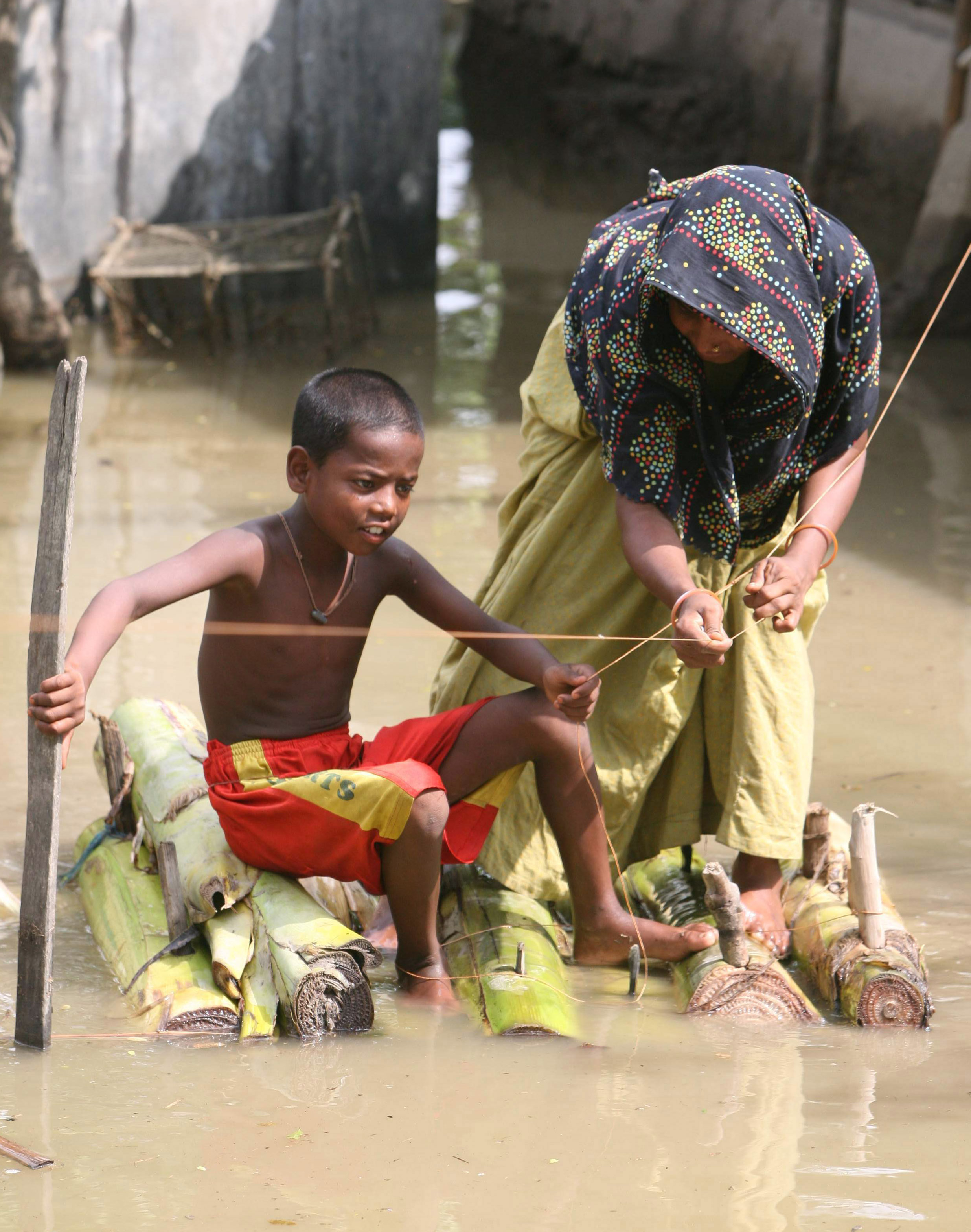 Lera, Översvämningar, Bangladesh, regn, Jordskred