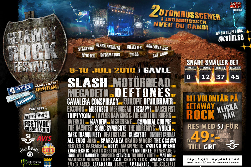 Getaway Rock, Getaway, Deftones, Slash, festival