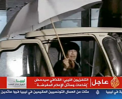 Muammar Khaddafi, Libyen, Demonstration, Revolution, Uppror, Brott och straff