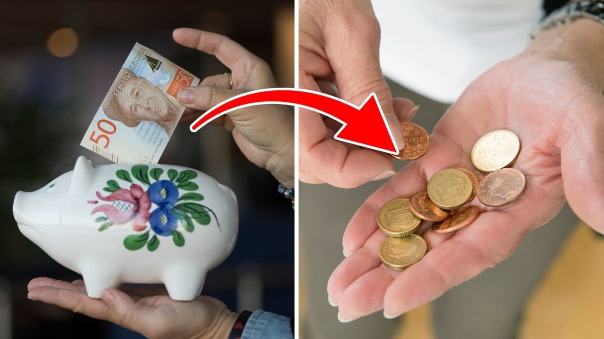 Så många svenskar tvingas ta av sina sparpengar