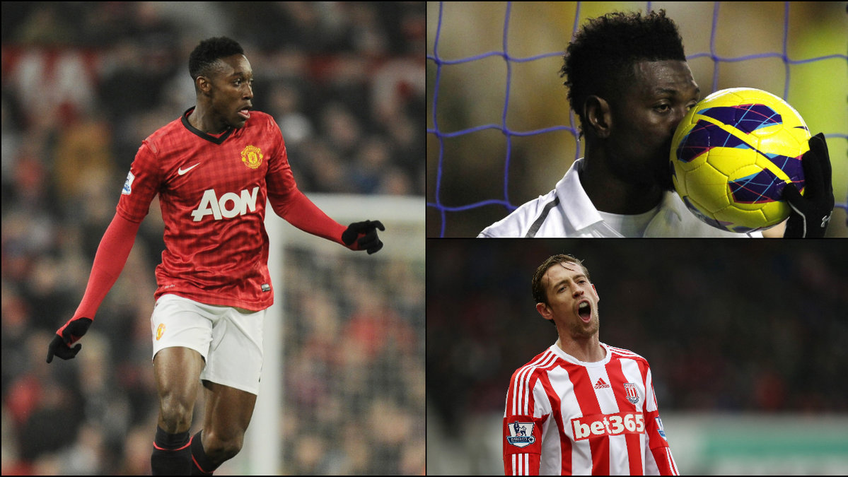 Danny Welbeck, Peter Crouch och Emmanuel Adebayor är några av Premier Leagues ineffektivaste spelare. 