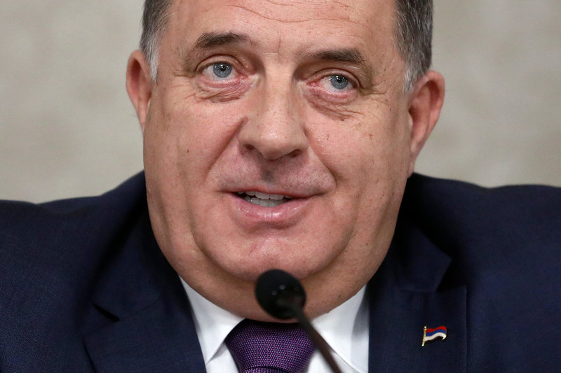 Serbiske ledaren Milorad Dodik. Arkivbild.