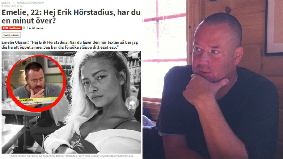 Erik Hörstadius svarar på Emelie Olssons uppmärksammade debattext riktad till honom efter hans uttalande i TV4:s Nyhetsmorgon.