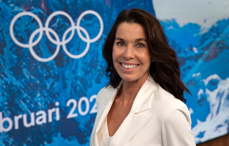 Magdalena Forsberg, skidskytteexpert i SVT. Arkivbild.