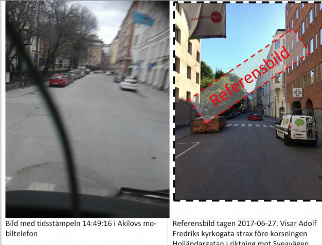 Rakhmat Akilov. En bild från Akilovs mobiltelefon.