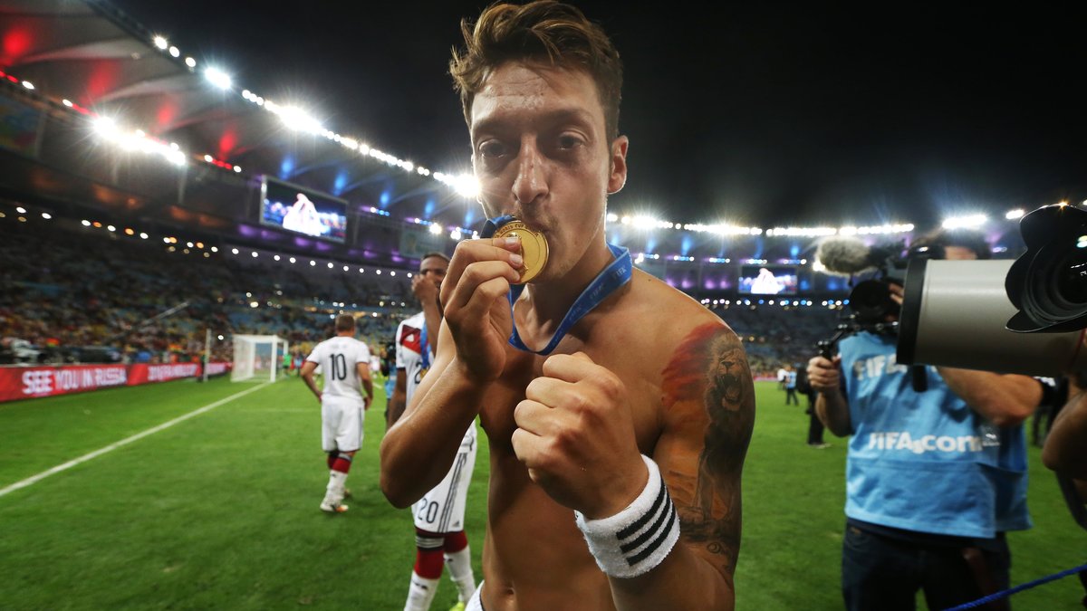 Mesut Özil efter VM-guldet.