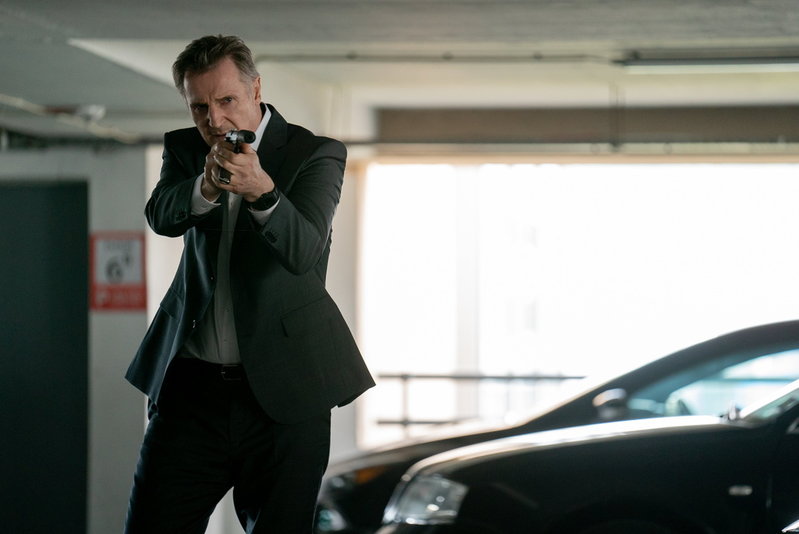 Liam Neeson gör som han brukar, skjuter och slåss så det ryker, men i 'Memory' funkar inte receptet så bra. Pressbild.