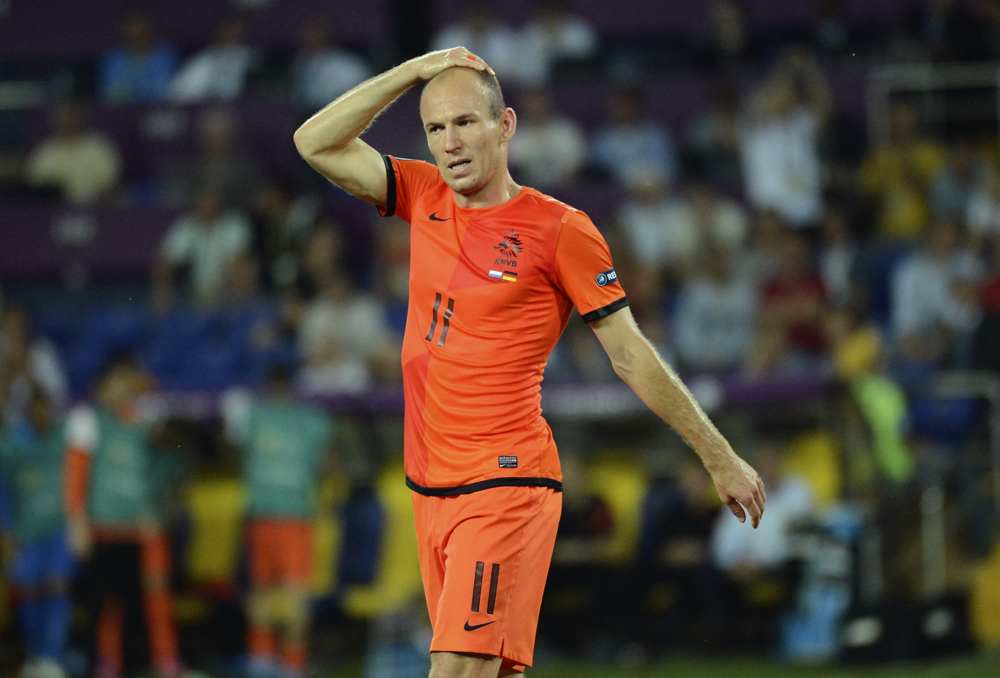 Fotbolls-EM, Arjen Robben, Holland, EM, Fotboll