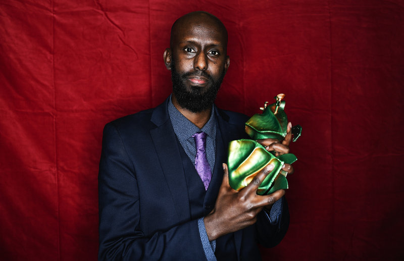 Ahmed Abdullahi vann en Guldbagge för bästa kortfilm med filmen 'Martyren' 2019. Arkivbild.