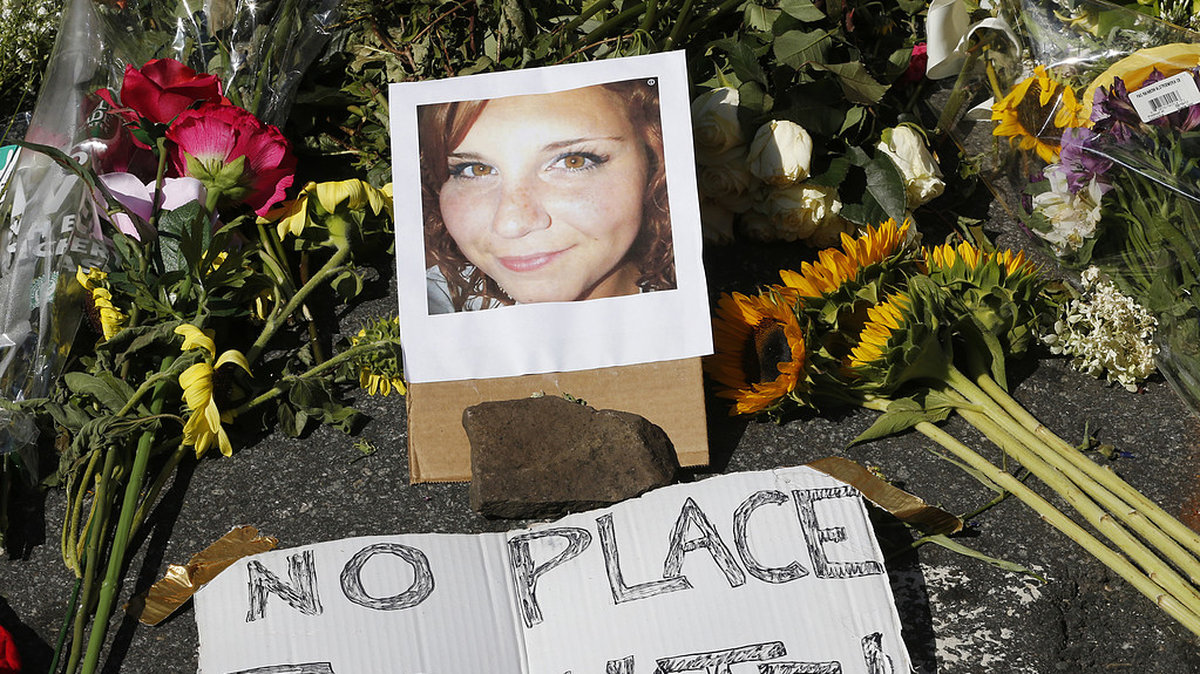 32-årige Heather Heyer dog till följd av bilattacken. Även ett 20-tal skadades.