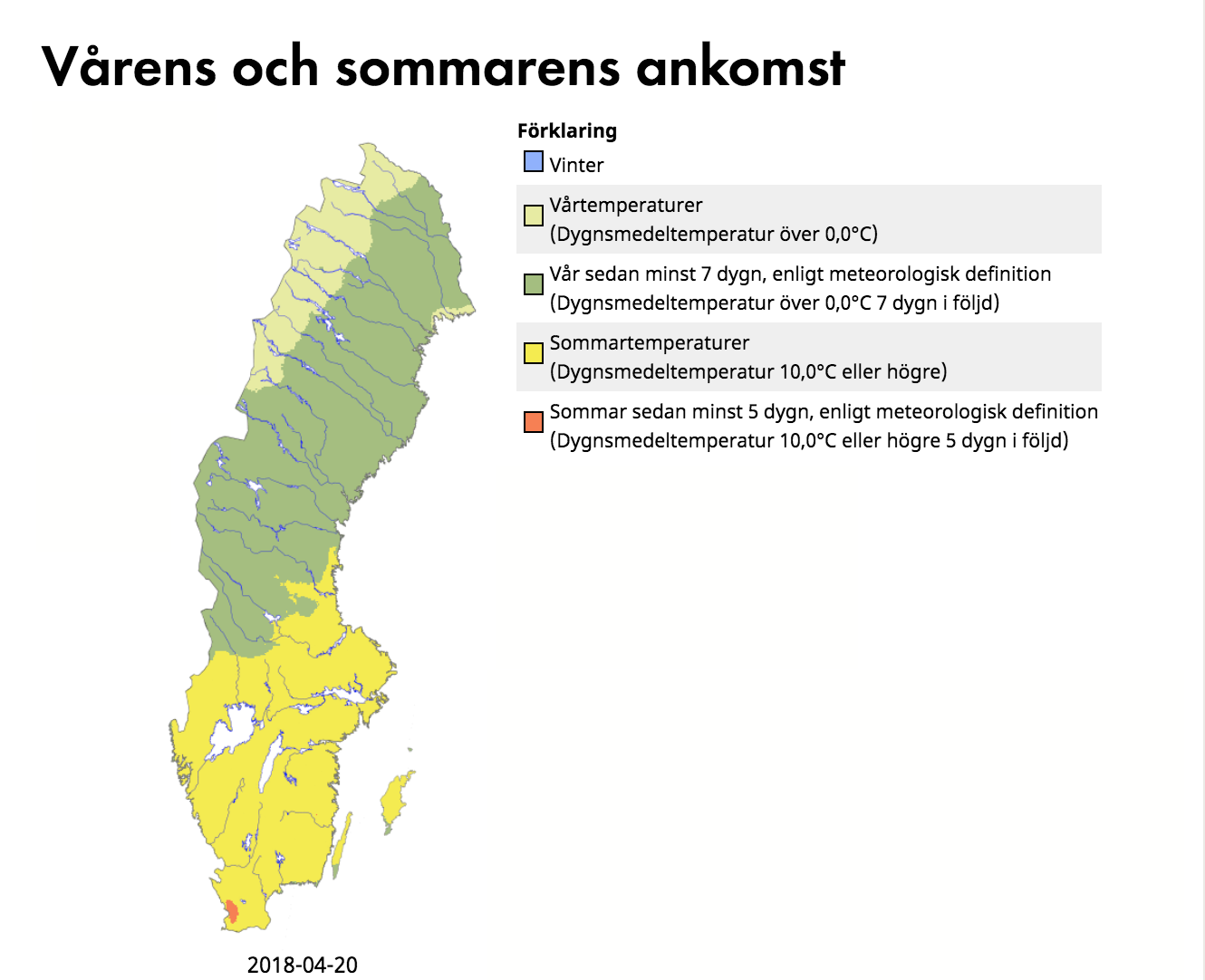 Årstidskarta 20 april Årstidskarta 20 april