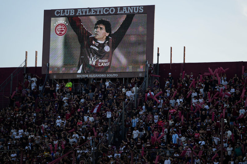 Fotbollslegendaren Diego Maradona avled 2020, 60 år gammal. Arkivbild.