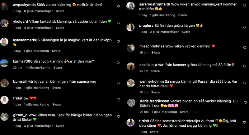En bråkdel av de kommentarer som Kristin Kaspersen fick En bråkdel av de kommentarer som Kristin Kaspersen fick