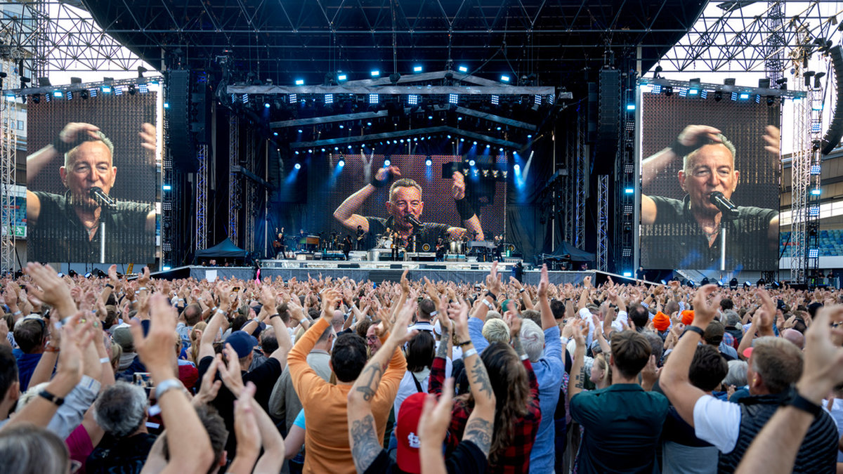 Bruce Springsteen och The E Street Band spelade tre kvällar på Ullevi i somras. Arkivbild.