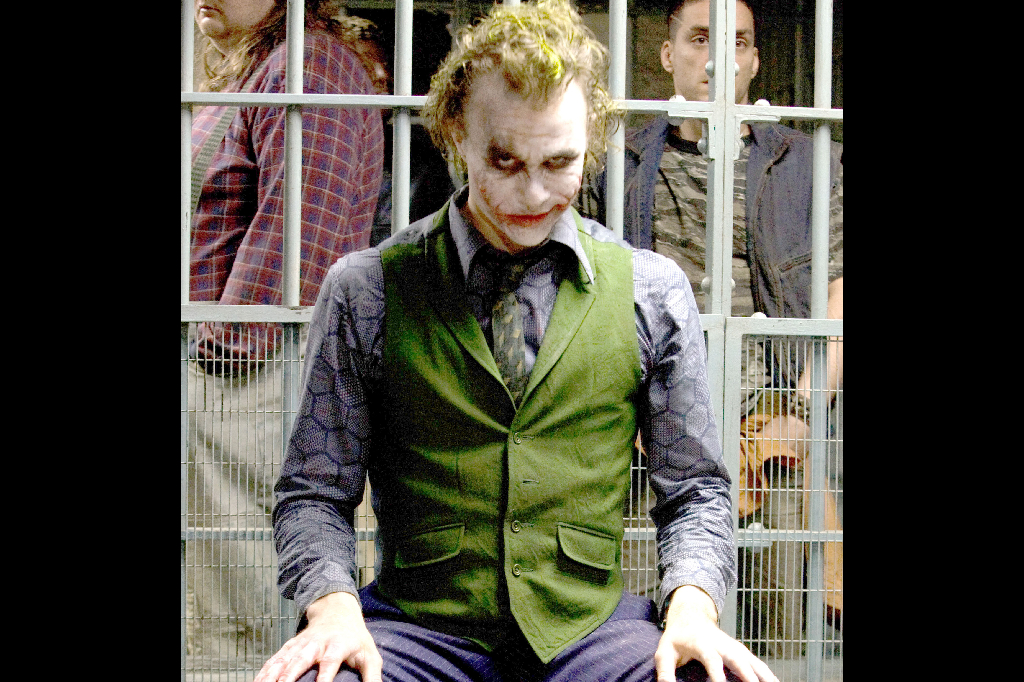Heath Ledger som The Joker.