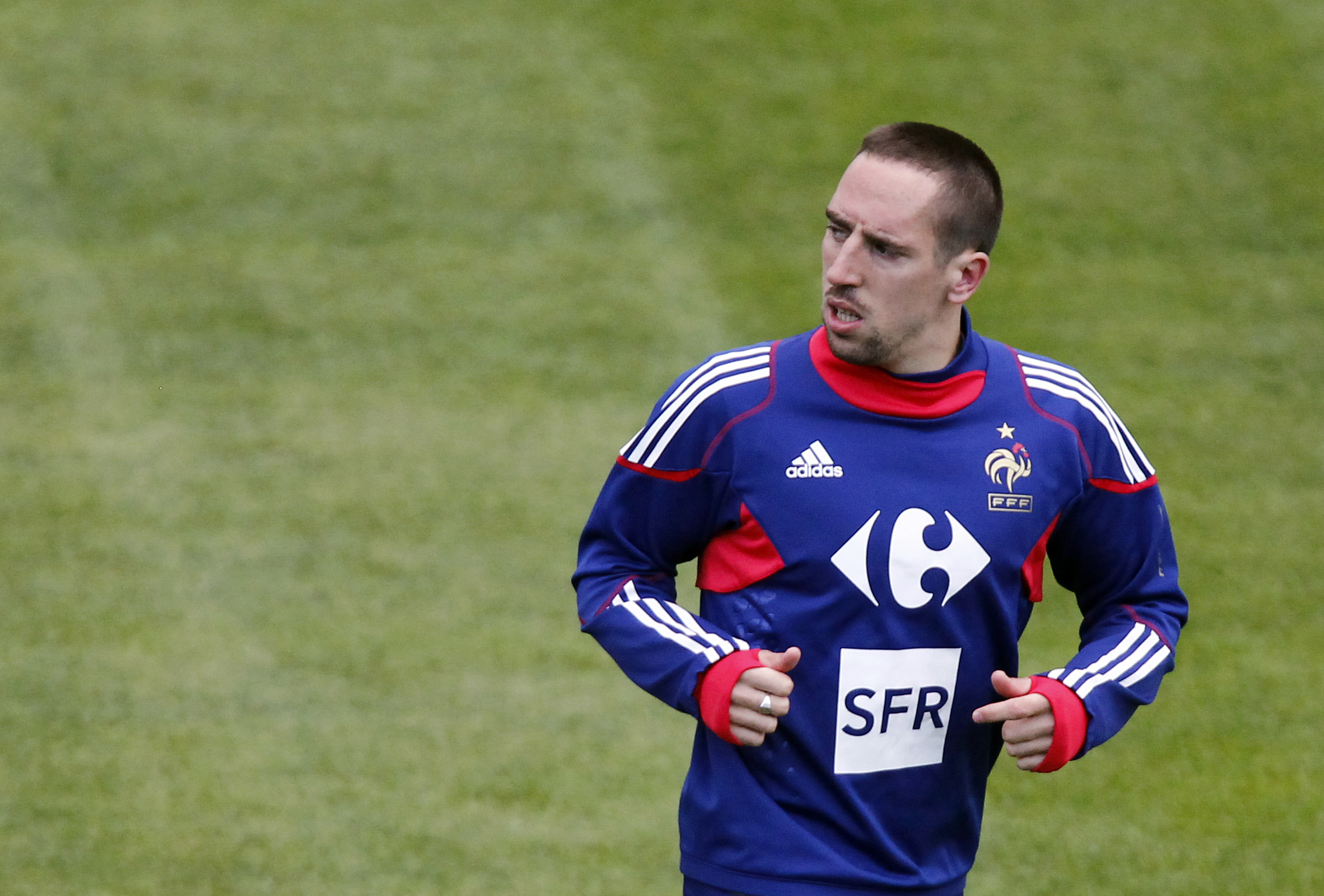 Under dagen släpptes Ribery.
