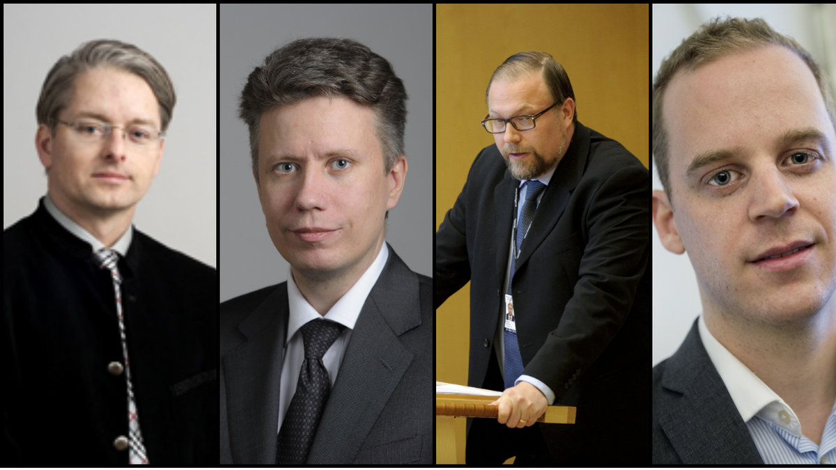 "Bunkergänget": Patrik Ehn, David Lång, Mikael Jansson och Gustav Kasselstrand.