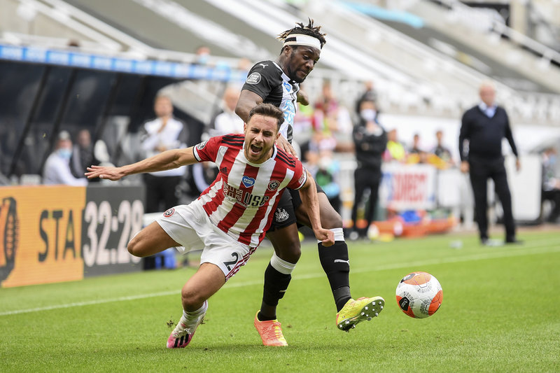 Baldock i spel för Sheffield United i engelska Premier League. Foto: Michael Regan/TT Baldock i spel för Sheffield United i engelska Premier League. Foto: Michael Regan/TT