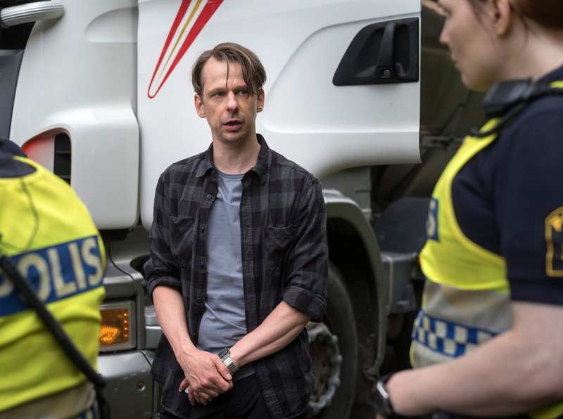 Peter Viitanen som lastbilschauffören Erwin i 'Försvunna människor'.
