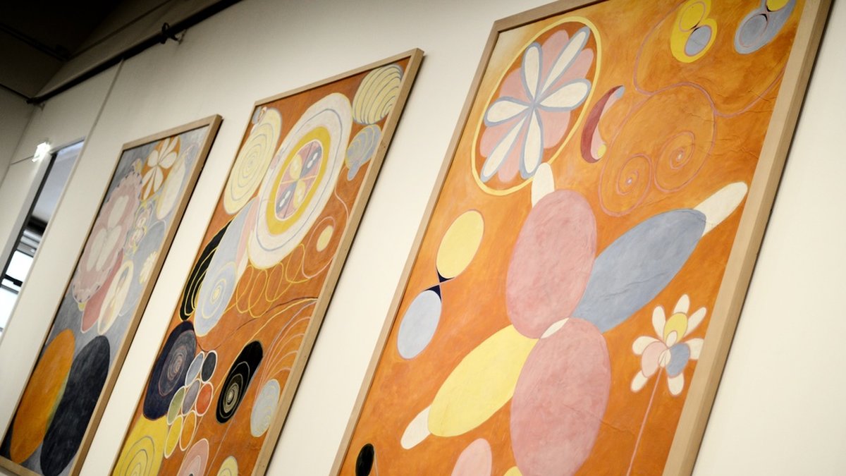Moderna museeet visade utställningen 'Hilma af Klint - abstrakt pionjär' 2013. Arkivbild.