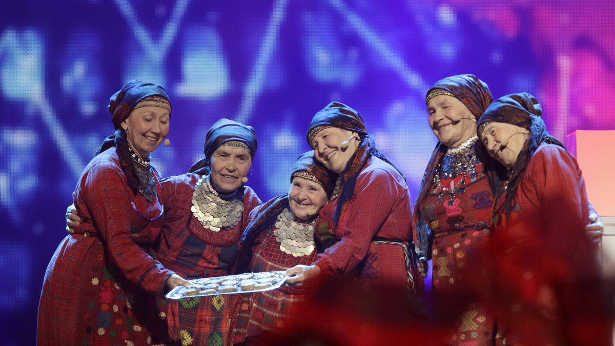 De ryska damerna i Eurovision 2012.