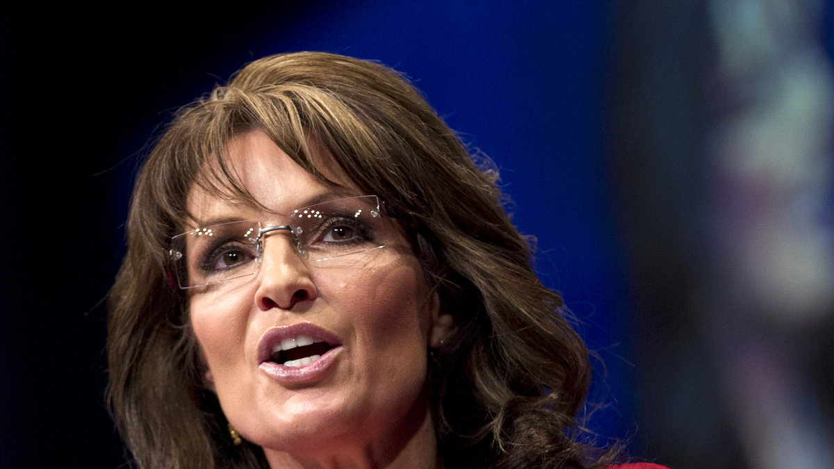 Hund eller möbel? Sarah Palin verkar ha svårt att se skillnaden.