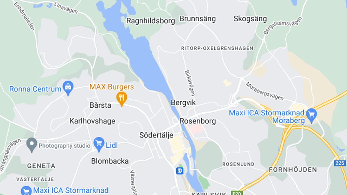 Google maps, Södertälje