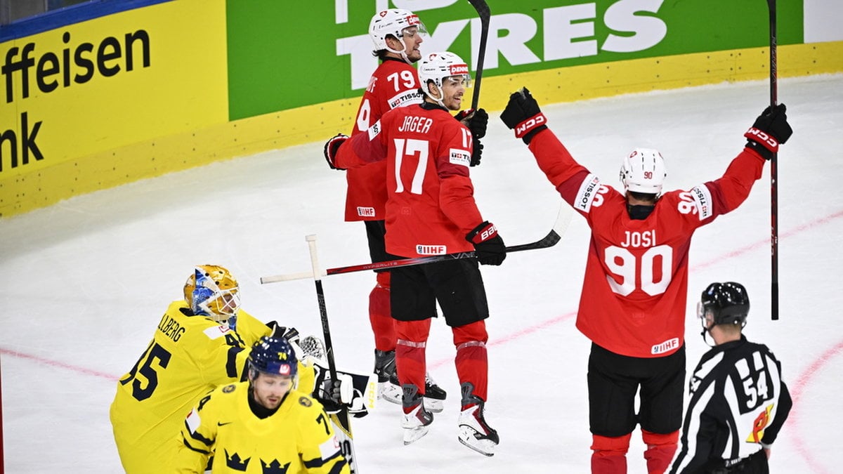 Tre Kronor utslagna ur VM – föll mot Schweiz