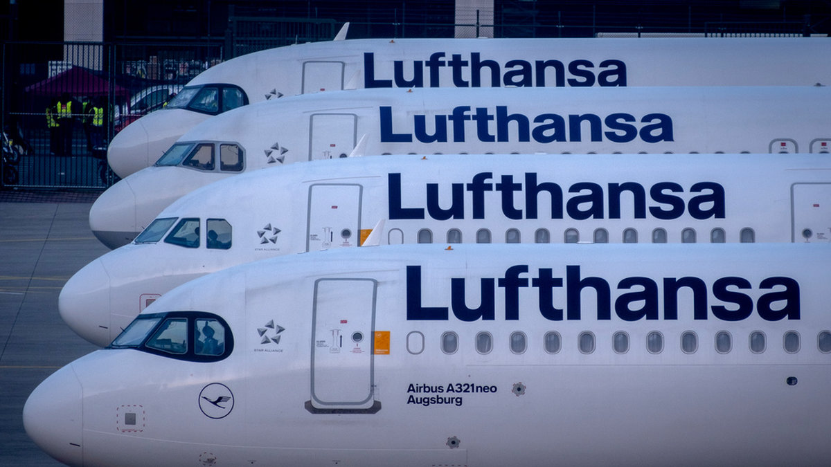 Kabinpersonal på Lufthansa ska strejka under två dagar. Arkivbild.