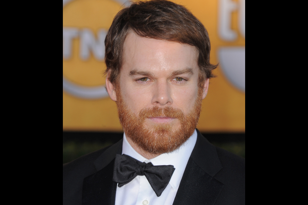 Michael C. Hall, 41, är kanske mer känd utan skägg som den seriemördande blodanalytikern Dexter Morgan.