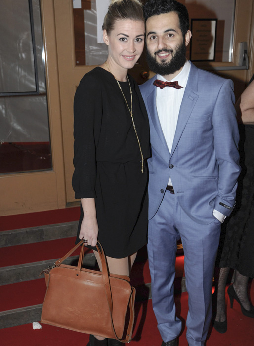 Soran Ismail med fästmön Caroline Tegebo. Soran Ismail med fästmön Caroline Tegebo.