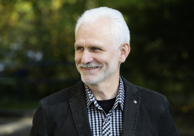 Ales Bjaljatski. Bild från 2020, i samband med att han fick Right Livelihood-priset.