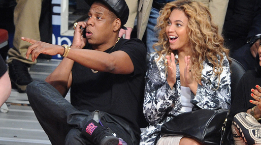 Beyoncé med kärleken Jay-Z.