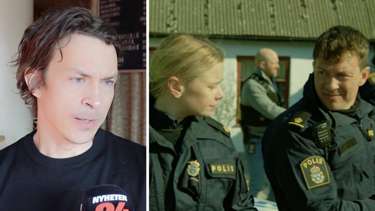 Oscar Töringe och Amanda Jansson spelar Magnus och Sara i "Tunna blå linjen". 