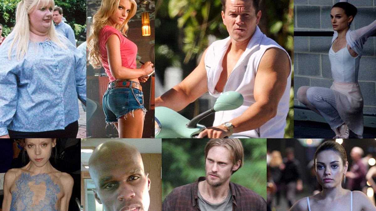 Gwyneth Paltrow, Jessica Simpson, Mark Wahlberg, Natalie Portman, 50 Cent och Mila Kunis är några av stjärnorna som offrat sina kroppar för drömrollerna. 
