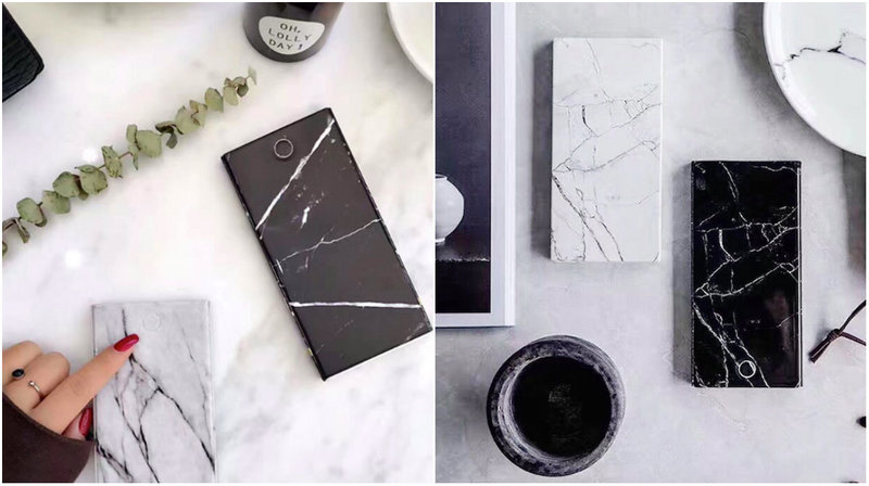 Powerbank i marmordesign