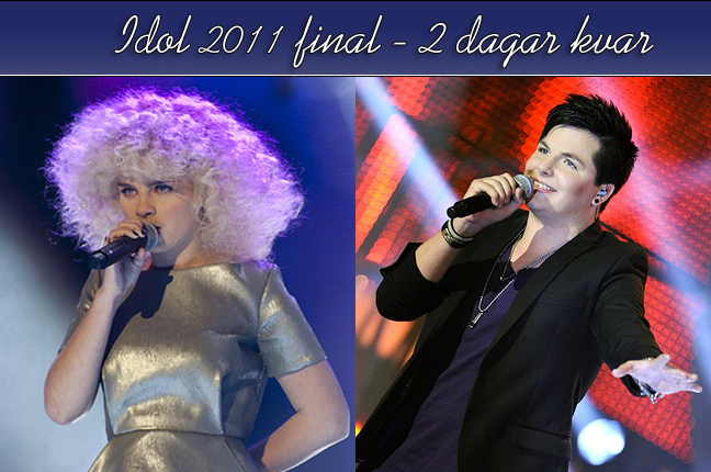 Amanda Fondell eller Robin Stjernberg - vem vinner Idol 2011?