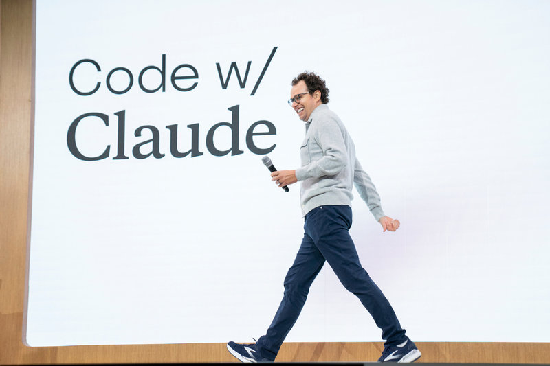 Anthropics vd Dario Amodei vid en konferens i San Francisco i maj förra året.