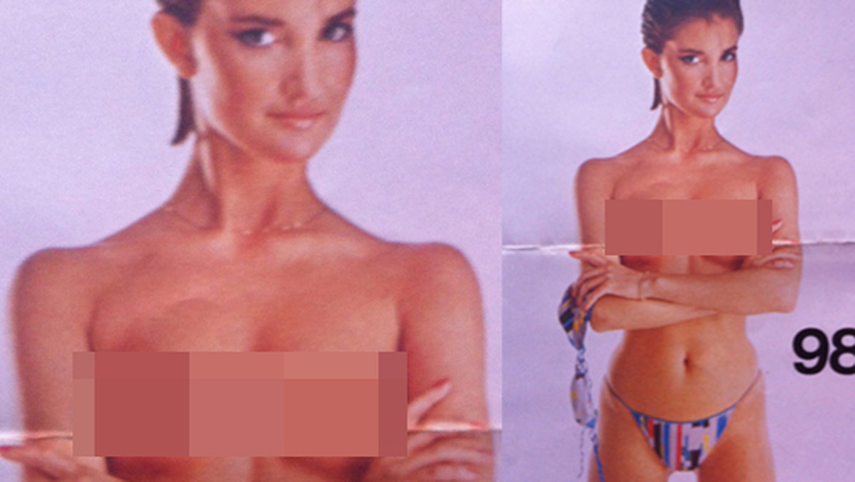 Så här såg det ut när Lulu Carter modellade för Twilfit. OBS: Bilderna i bildspelet är inte censurerade.