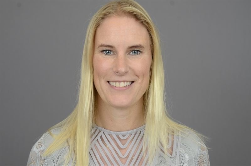 Emma Maraschin arbetar på PTS. Foto: PTS  Emma Maraschin arbetar på PTS. Foto: PTS